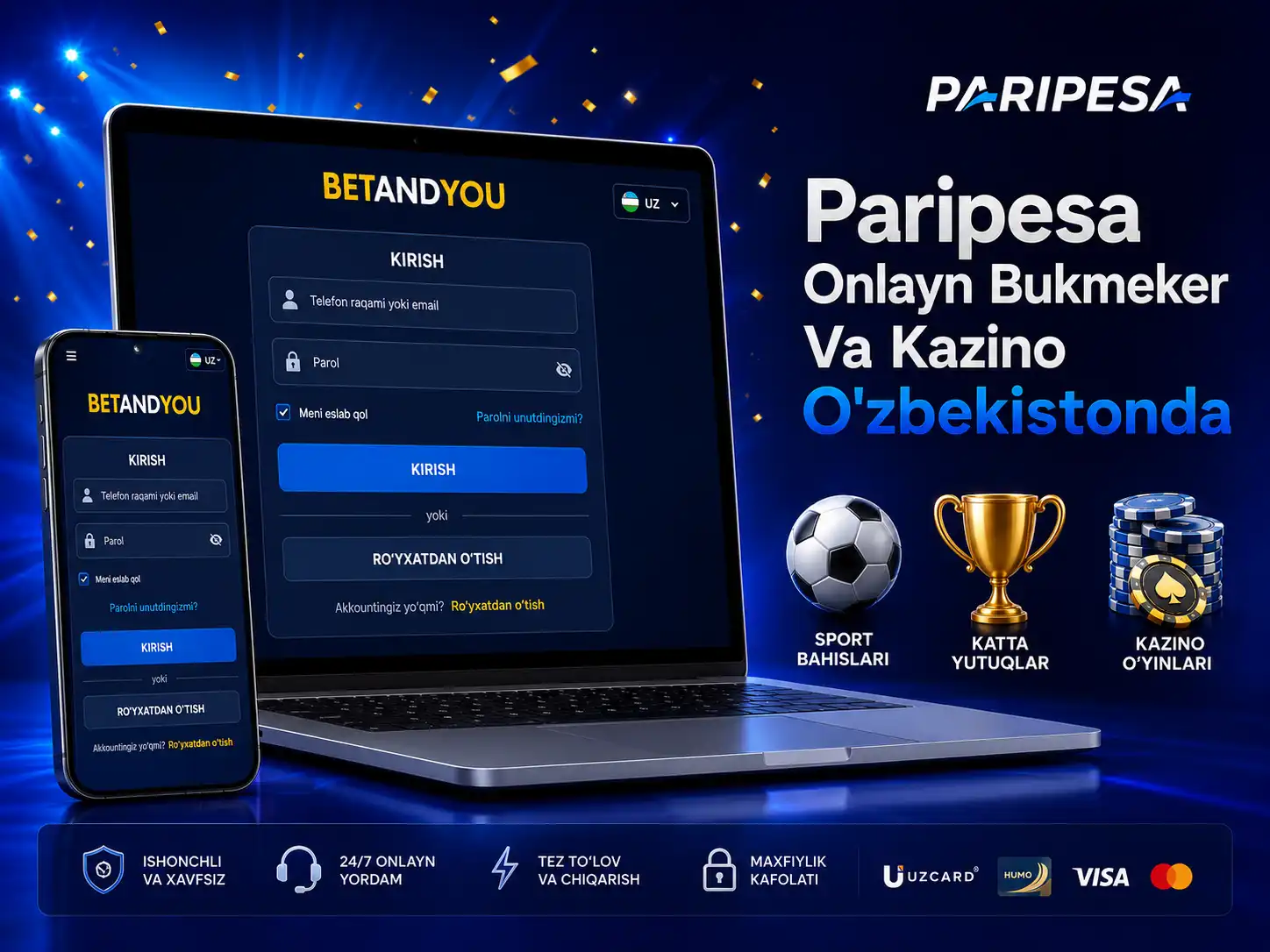 Paripesa Onlayn Bukmeker Va Kazino O'zbekistonda
