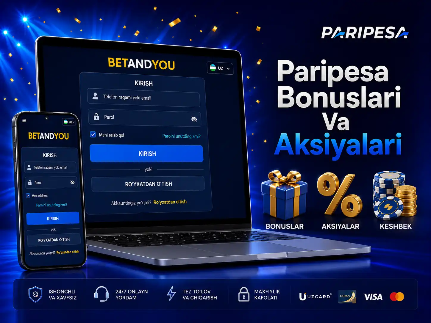 Paripesa Bonuslari Va Aksiyalari