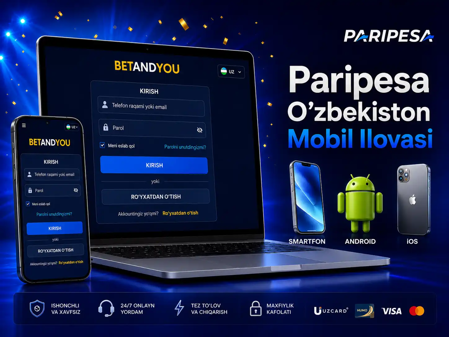 Paripesa O‘zbekiston Mobil Ilovasi