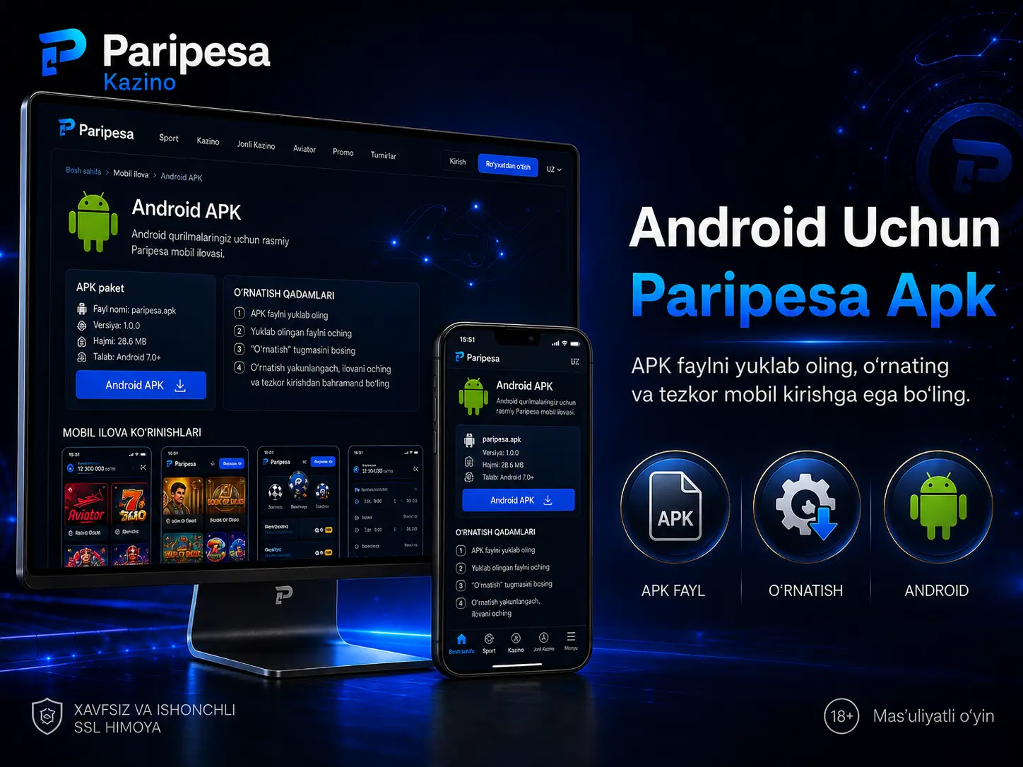 Android Uchun Paripesa Apk