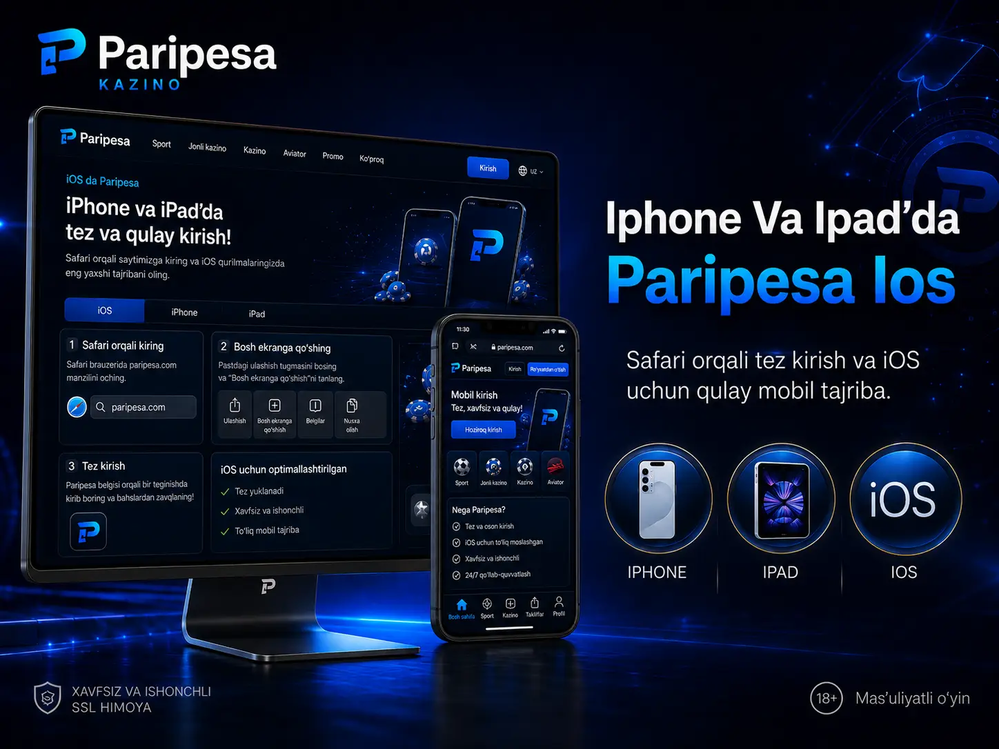 Iphone Va Ipad'da Paripesa Ios