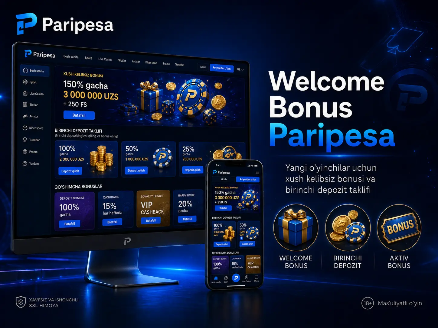 Yangi Paripesa Foydalanuvchilari Uchun Welcome Bonus