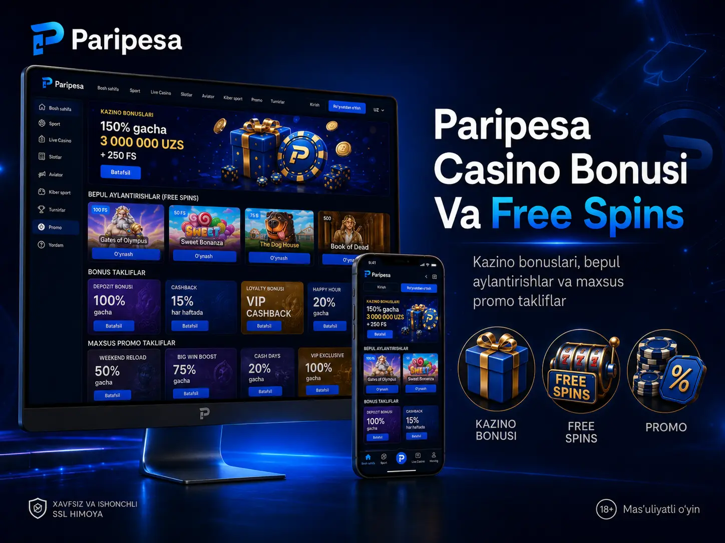 Paripesa Casino Bonusi Va Free Spins