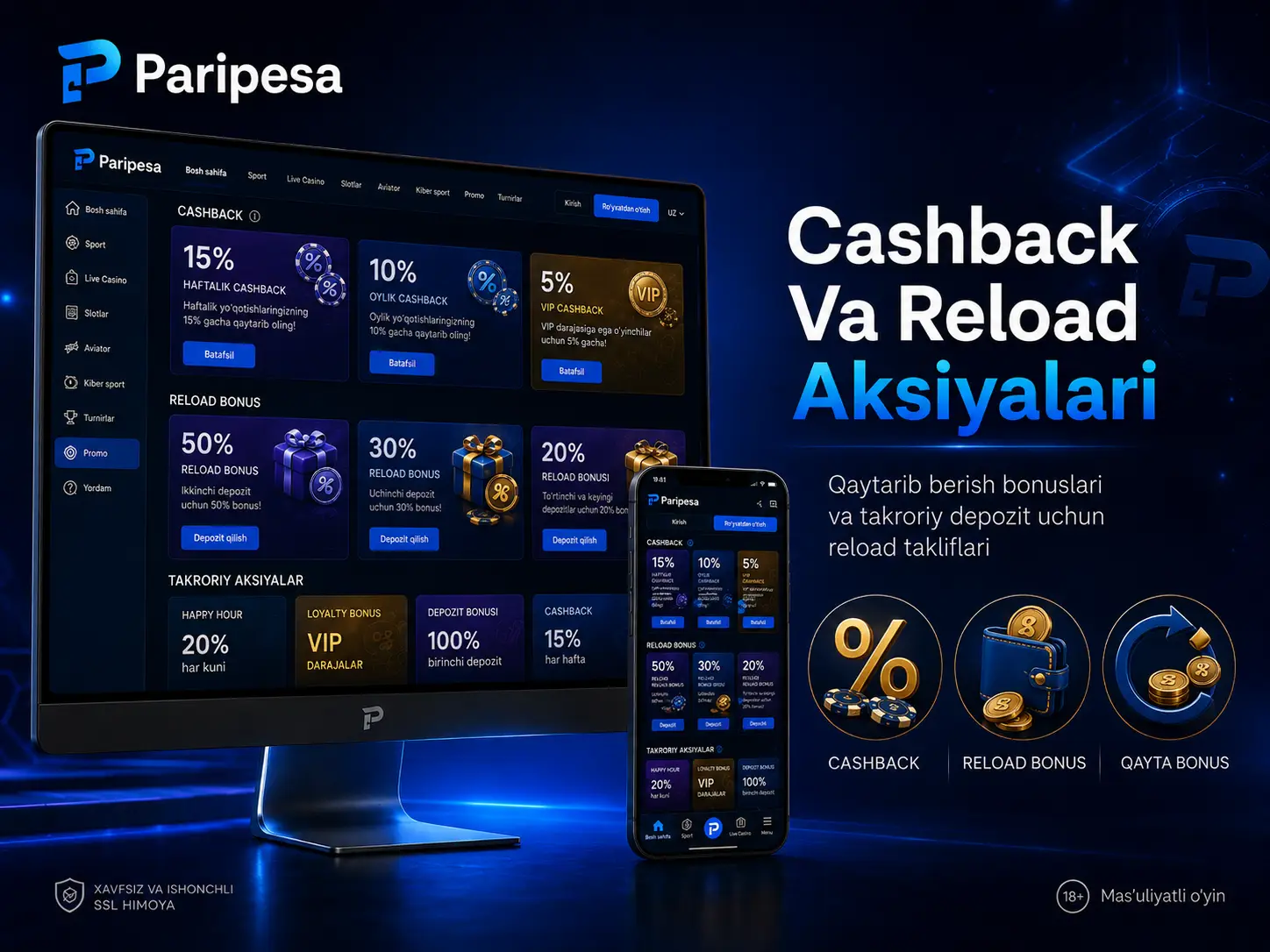 Cashback Va Reload Aksiyalari